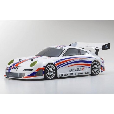 AUTOMODELO FW06 PORSCHE 911 GT3 RSR CÂMBIO 2 MARCHAS 1/10 4WD RADIO 2.4GHZ KT-231P COM KIT STARTER KYOSHO KYO 33203B